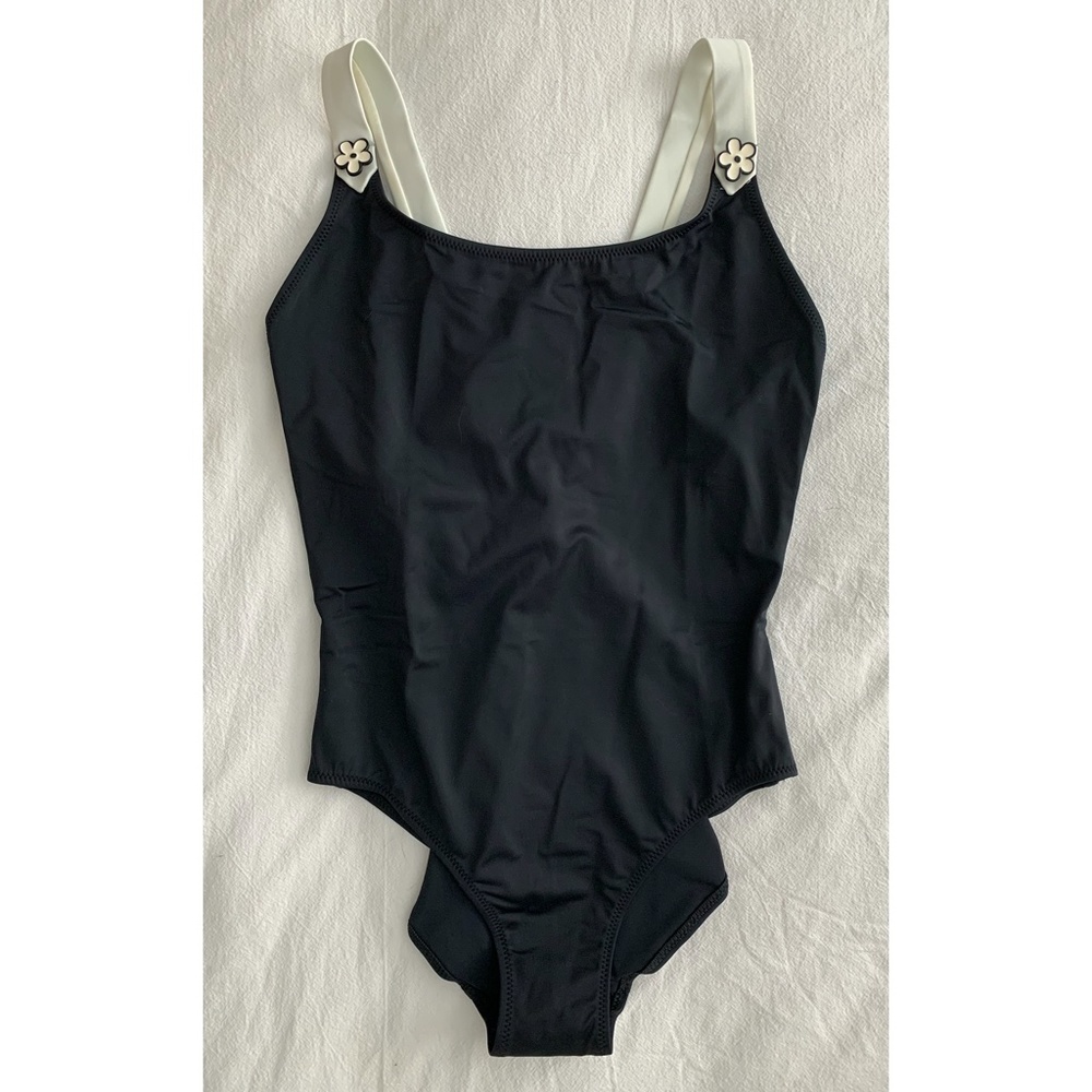 Solid & Striped Lucy Flower Black One Piece A3